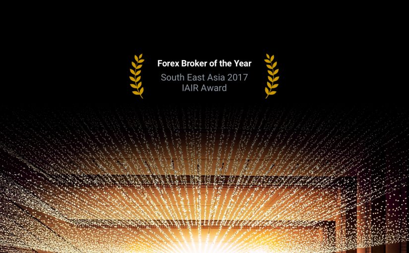 dark image with light from stage, Forex4you IAIR award 2017